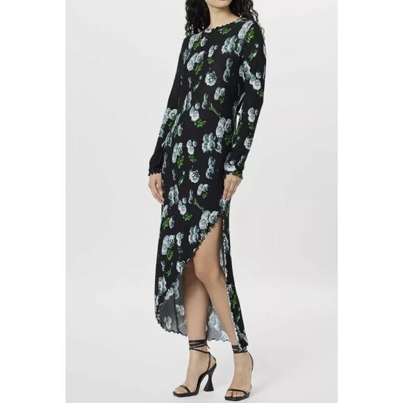 JONATHAN COHEN Lettuce Edge Maxi Dress Neiman Marcus Sustainable XS NWT $415 - Picture 1 of 13